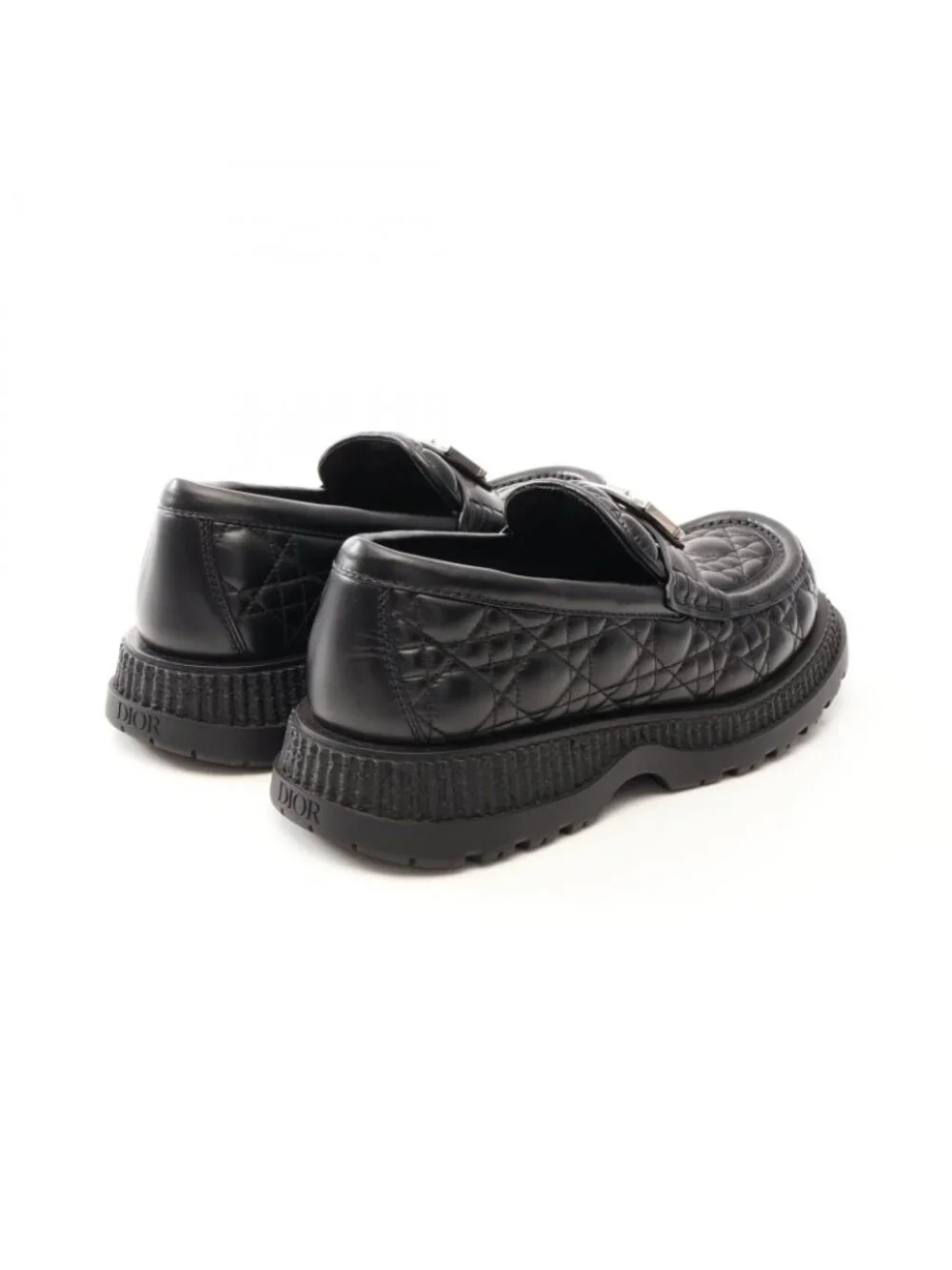Dior Loafers Buffalo Cannage Leather